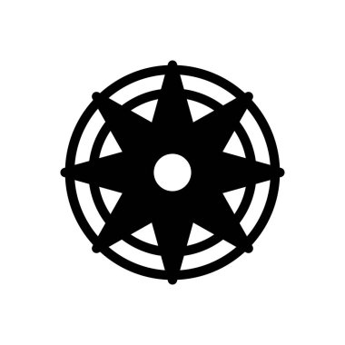 Şeffaf bir arkaplan üzerinde pusula vektör çizimi. Konsept ve grafik tasarımı için mükemmel kalite sembolleri..