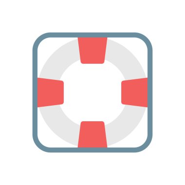 Şeffaf bir arkaplan üzerinde cankurtaran vektör çizimi. Konsept ve grafik tasarım için premium kalite simgeleri..