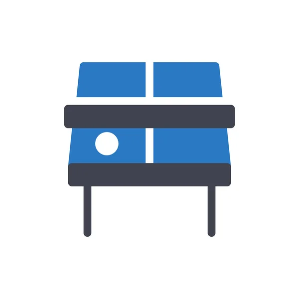 Ping Pong Vector Illustratie Een Transparante Achtergrond Premium Kwaliteit Symbolen — Stockvector