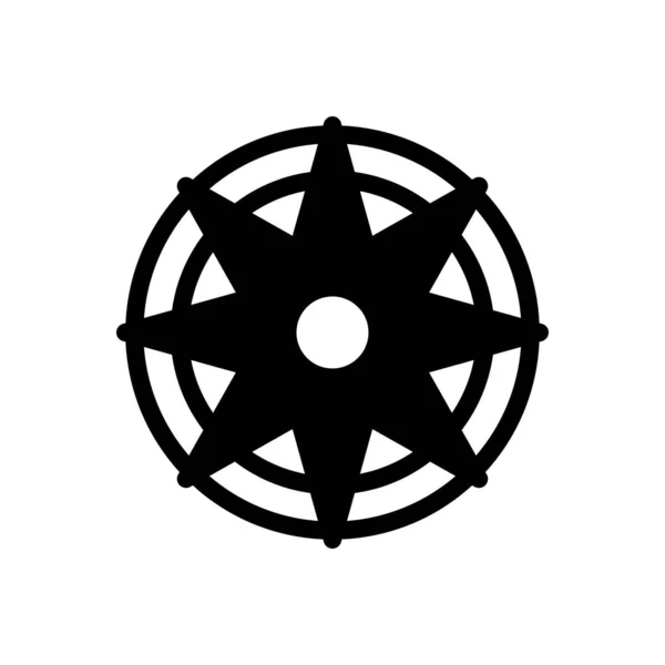 Kompass Vektor Illustration Auf Transparentem Hintergrund Symbole Premium Qualität Glyphen — Stockvektor