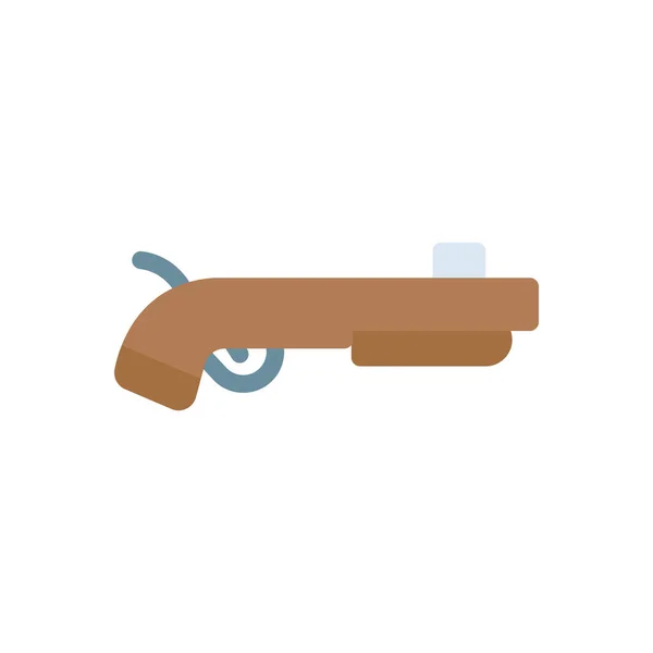 Şeffaf Bir Arkaplan Üzerinde Silah Vektör Çizimi Konsept Grafik Tasarım — Stok Vektör