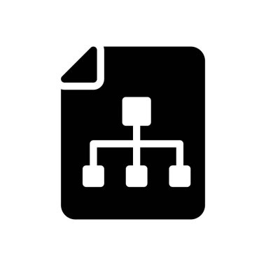şeffaf bir arkaplan üzerinde akış şeması vektör illüstrasyonu. Konsept ve grafik tasarımı için mükemmel kalite sembolleri.. 