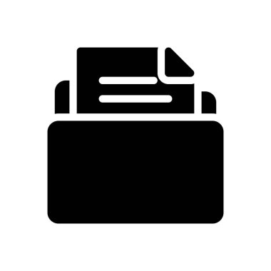 Şeffaf bir arkaplan üzerinde dosya vektör illüstrasyonu. Konsept ve grafik tasarım için kaliteli semboller.. 