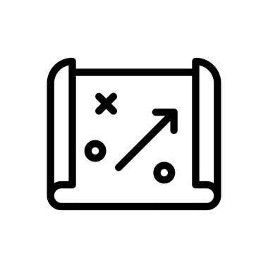 Saydam bir arkaplan üzerinde stratejik vektör çizimi. Premium kalite sembolleri. Konsept ve grafik tasarım için ince çizgi simgesi. 