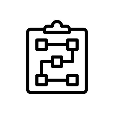 Şeffaf bir arkaplan üzerinde pano vektör çizimi. Premium kalite semboller. Konsept ve grafik tasarım için ince çizgi simgesi.