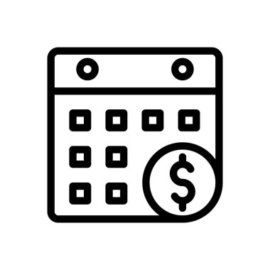 Saydam bir arkaplanda dolar vektör illüstrasyonu. Premium kalite semboller. Konsept ve grafik tasarım için ince çizgi simgesi..