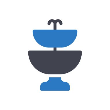 Şeffaf bir arkaplan üzerindeki fıskiye vektör çizimi. Konsept ve grafik tasarımı için mükemmel kalite sembolleri.. 