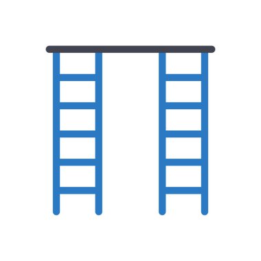 Saydam bir arkaplanda vektör illüstrasyonuna tırmanmak. Konsept ve grafik tasarım için özel kalite semboller.. 