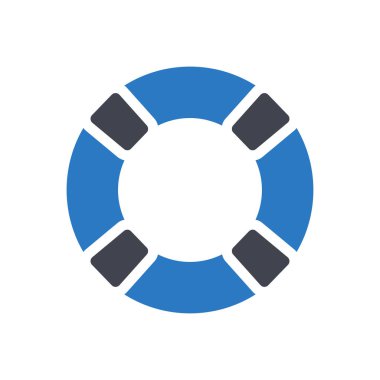 Şeffaf bir arkaplan üzerinde cankurtaran vektör çizimi. Konsept ve grafik tasarımı için özel kalite semboller..