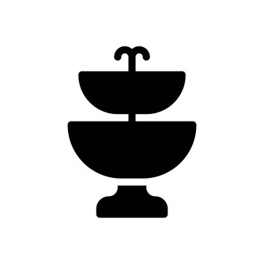 Şeffaf bir arkaplan üzerindeki fıskiye vektör çizimi. Konsept ve grafik tasarımı için mükemmel kalite sembolleri.. 