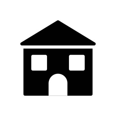 Şeffaf bir arkaplan üzerinde ev vektör illüstrasyonu. Konsept ve grafik tasarımı için özel kalite semboller.. 