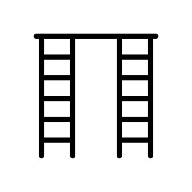 Saydam bir arkaplanda vektör illüstrasyonuna tırmanmak. Konsept ve grafik tasarım için özel kalite semboller.. 