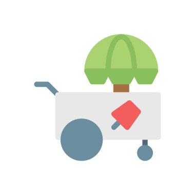 şeffaf bir arkaplan üzerinde dondurma vektör illüstrasyonu. Konsept ve grafik tasarım için birinci sınıf kalite simgeler..