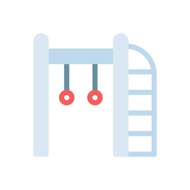 Saydam bir arkaplan üzerinde park vektör illüstrasyonu. Konsept ve grafik tasarımı için birinci sınıf kalite simgeler..