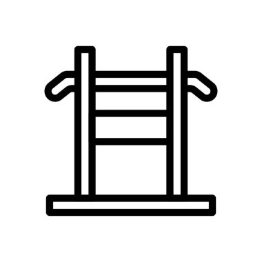 Şeffaf bir arkaplanda vektör illüstrasyonuna tırmanmak. Konsept ve grafik tasarım için ince çizgi simgesi..