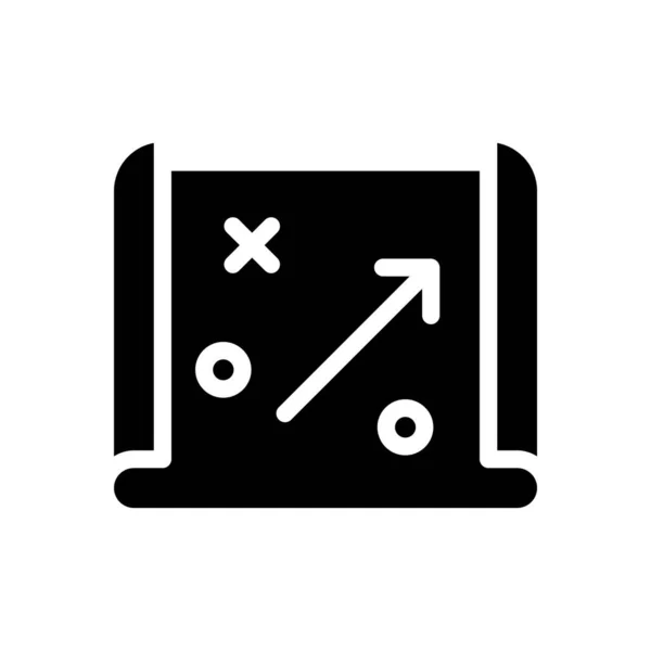 Gambar Vektor Strategi Pada Background Premium Kualitas Simbol Glyphs Untuk - Stok Vektor
