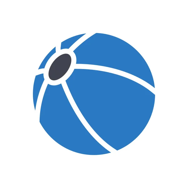 Ball Vector Illustration Transparent Background Premium Quality Symbols Glyphs Icon —  Vetores de Stock