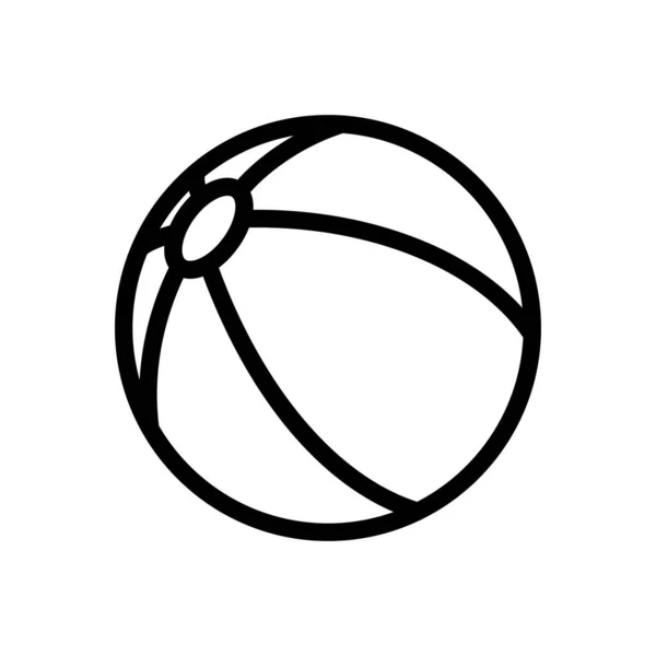 Ball Vector Illustration Transparent Background Premium Quality Symbols Thin Line — 图库矢量图片