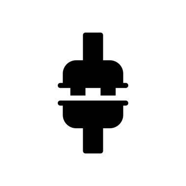 plug in vector illustration on a transparent background.Premium quality symbols.Glyphs icon for concept and graphic design. 