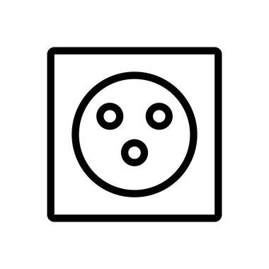socket vector illustration on a transparent background.Premium quality symbols.Thin line icon for concept and graphic design.