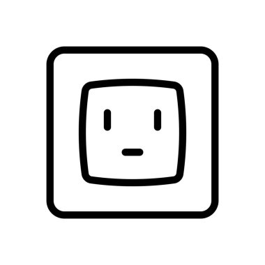 socket vector illustration on a transparent background.Premium quality symbols.Thin line icon for concept and graphic design.