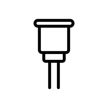 cable vector illustration on a transparent background.Premium quality symbols.Thin line icon for concept and graphic design. 