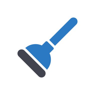 plunger vector illustration on a transparent background.Premium quality symbols.Glyphs icon for concept and graphic design.