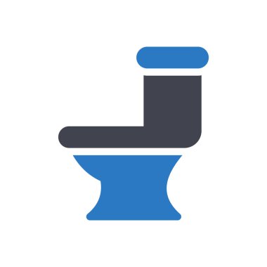 Şeffaf bir arkaplan üzerindeki klozet vektör illüstrasyonu. Konsept ve grafik tasarımı için mükemmel kalite sembolleri.. 