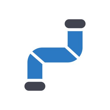 Şeffaf bir arkaplan üzerinde boru vektör illüstrasyonu. Konsept ve grafik tasarımı için özel kalite semboller.. 