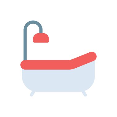 bath tub vector illustration on a transparent background.Premium quality symbols.Stroke icon for concept and graphic design. 