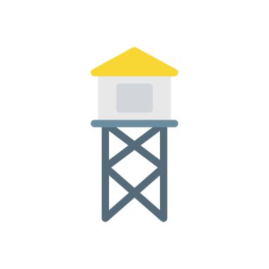 Şeffaf bir arkaplan üzerinde kule vektör çizimi. Konsept ve grafik tasarım için mükemmel kalite simgeleri..