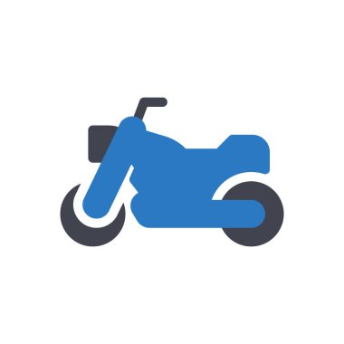 Saydam bir arkaplan üzerinde motosiklet vektör illüstrasyonu. Konsept ve grafik tasarımı için en iyi kalite semboller..