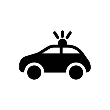 Şeffaf bir arkaplan üzerinde polis vektör illüstrasyonu. Konsept ve grafik tasarımı için özel kalite semboller.. 