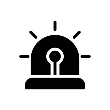 Şeffaf bir arkaplanda siren vektör illüstrasyonu. Konsept ve grafik tasarım simgeleri için kaliteli semboller..