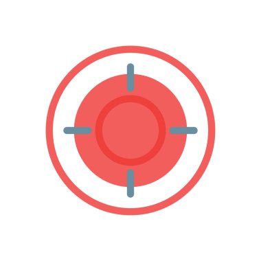 Şeffaf bir arkaplan üzerinde hedef vektör çizimi. Konsept ve grafik tasarımı için mükemmel kalite simgeleri..