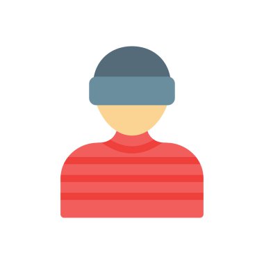 Saydam bir arkaplan üzerinde kriminal vektör illüstrasyonu. Konsept ve grafik tasarımı için birinci sınıf kalite simgeler.. 