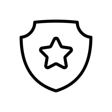 Şeffaf bir arkaplan üzerinde polis vektör çizimi. Premium kalite semboller. Konsept ve grafik tasarım için ince çizgi simgesi. 