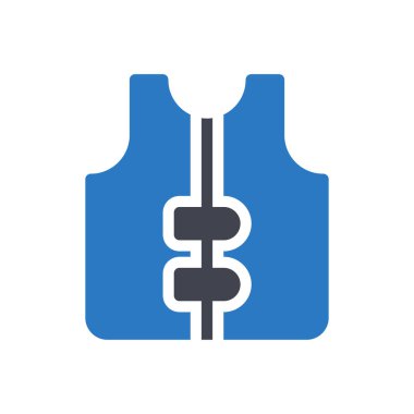 ife jacket vector illustration on a transparent background.Premium quality symbols.Glyphs icon for concept and graphic design.