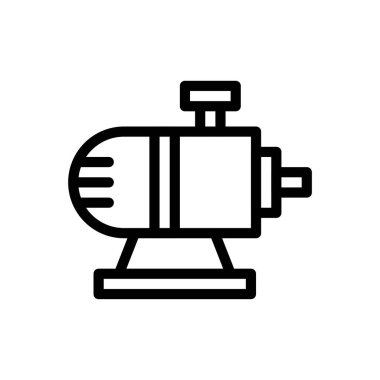 motor vector illustration on a transparent background.Premium quality symbols.Thin line icon for concept and graphic design.