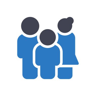 Şeffaf bir arkaplan üzerinde aile vektör illüstrasyonu. Konsept ve grafik tasarımı için özel kalite semboller..