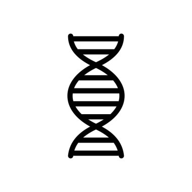 Saydam bir arkaplanda DNA vektör illüstrasyonu. Konsept ve grafik tasarımı için mükemmel kalite sembolleri..