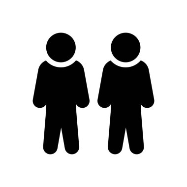 boys friends vector illustration on a transparent background.Premium quality symbols.Glyphs icon for concept and graphic design. 