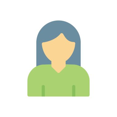 Saydam bir arkaplan üzerinde kadın vektör illüstrasyonu. Konsept ve grafik tasarım için birinci sınıf kalite simgeler.. 