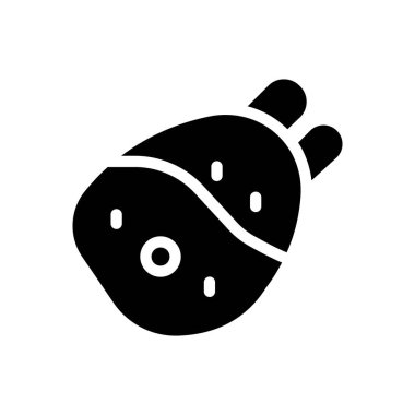 Şeffaf bir arkaplan üzerinde kaburga vektör illüstrasyonu. Konsept ve grafik tasarım simgeleri için kaliteli semboller..