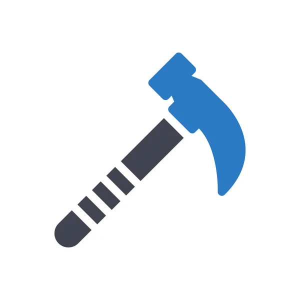 Hammer Vektor Illustration Auf Transparentem Hintergrund Hochwertige Symbole Glyphen Symbol — Stockvektor