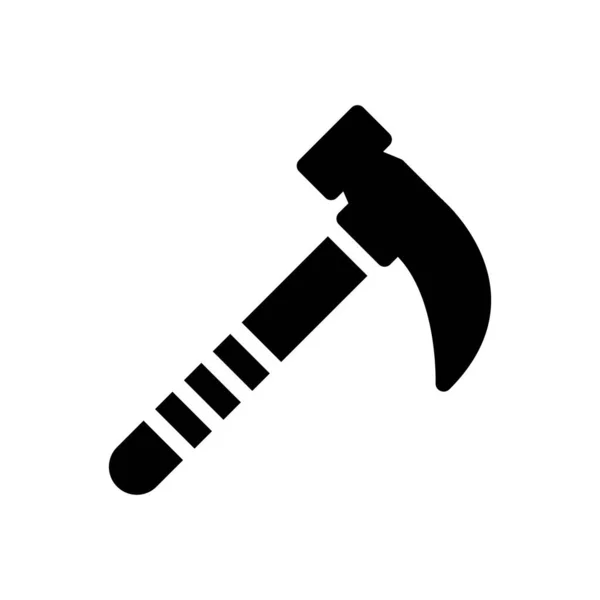 Hamer Vector Illustratie Een Transparante Achtergrond Premium Kwaliteit Symbolen Glyphs — Stockvector