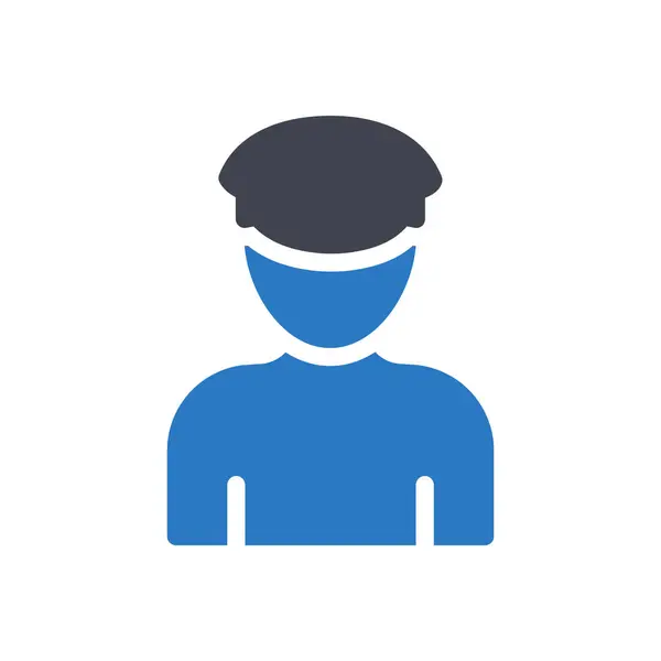 Police Vector Illustration Transparent Background Premium Quality Symbols Glyphs Icon — Vetor de Stock
