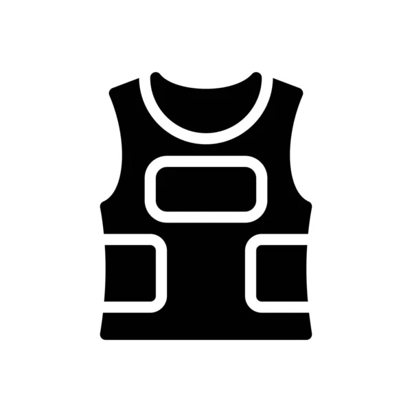 Life Jacket Vector Illustration Transparent Background Premium Quality Symbols Glyphs — Vector de stock