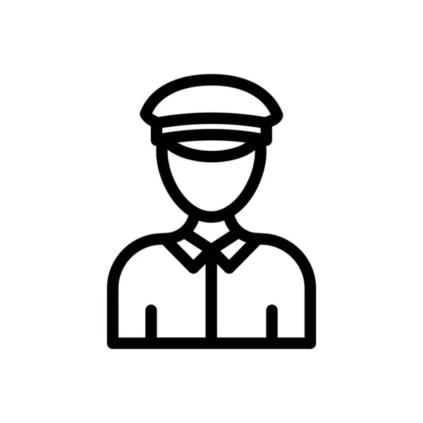 Police Vector Illustration Transparent Background Premium Quality Symbols Thin Line — Wektor stockowy