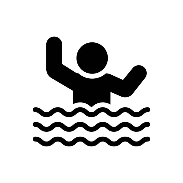 Bathing Vector Illustration Transparent Background Premium Quality Symbols Glyphs Icon — Stock Vector